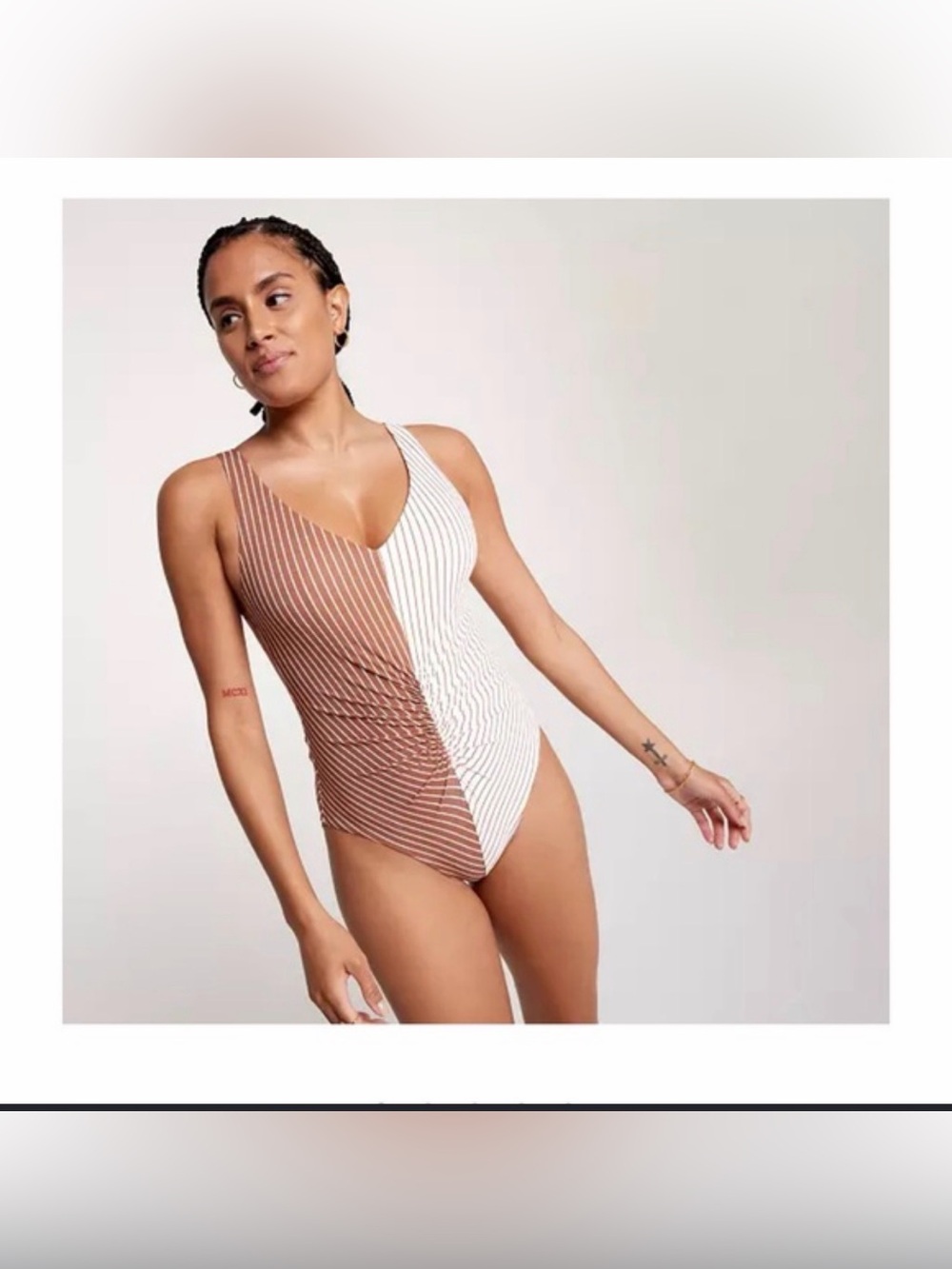 NWT CALIA Women's Ruched One Piece Swimsuit, Size 4